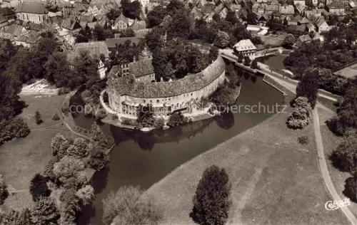 AK / Ansichtskarte Burgsteinfurt Fliegeraufnahme mit Schloss