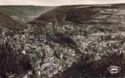 AK / Ansichtskarte Calw Blick ins Nagoldtal mit Hirsau Fliegeraufnahme