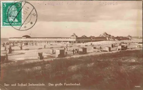 AK / Ansichtskarte Swinemuende SWINOUJSCIE PL Familienbad Strand See- und Solbad