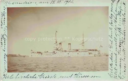 AK / Ansichtskarte ALEXANDRIA  Alexandrie Egypt Dampfschiff