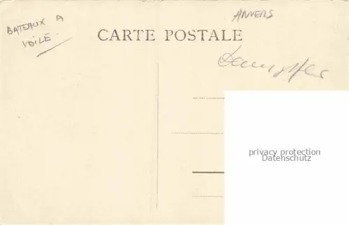 AK / Ansichtskarte ANVERS Antwerpen Partie im Hafen Segelschiff