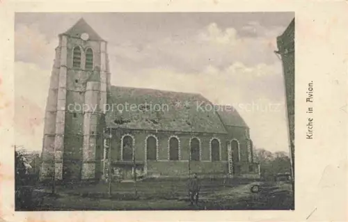 AK / Ansichtskarte Avion LENS 62 Pas-de-Calais Kirche Ruines Grande Guerre Truemmer 1. Weltkrieg