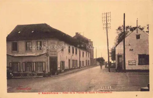 AK / Ansichtskarte Ambleteuse Boulogne-sur-Mer 62 Pas-de-Calais Hôtel de la Marine et Route d'Audresselles