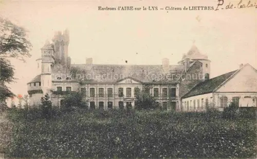 AK / Ansichtskarte Liettres Bethune 62 Pas-de-Calais Château Schloss