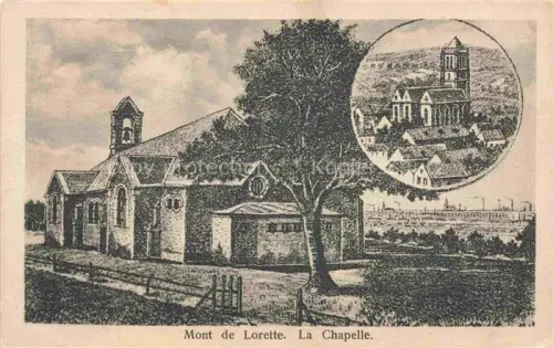 AK / Ansichtskarte Mont-de-Lorette Ablain-Saint-Nazaire 62 Pas-de-Calais La Chapelle Kuenstlerkarte