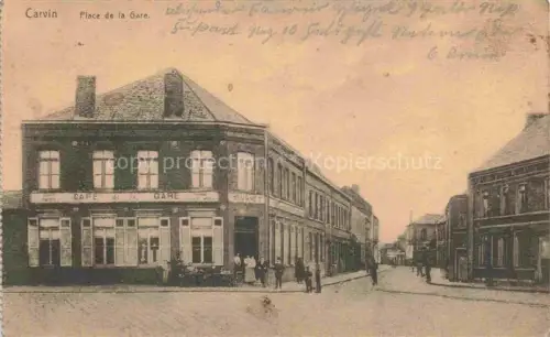 AK / Ansichtskarte Carvin LENS 62 Pas-de-Calais Place de la Gare
