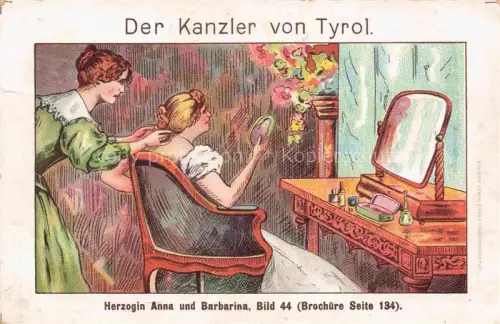 AK / Ansichtskarte Pasing MueNCHEN Café Der Kanzler von Tyrol Herzogin Anna und Barbarina Bild 44 Brochuere Seite 134 Kuenstlerkarte