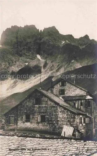 AK / Ansichtskarte Kemptnerhuette 1845m Heilbronnerweg Bayern Berghaus Alpen