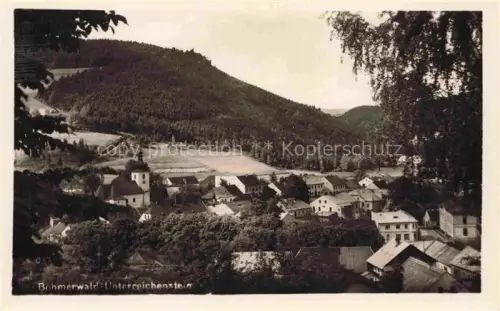 AK / Ansichtskarte Unterreichenstein Rejstejn Strakonice Strakonitz Boehmen CZ Panorama Boehmerwald