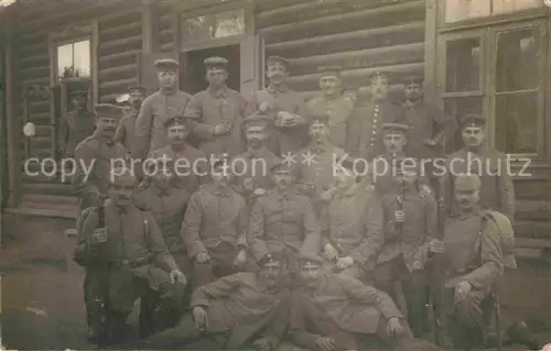 AK / Ansichtskarte Guillemont PERONNE 80 Somme 48. Reservedivision Gruppenfoto im Stellungslager 