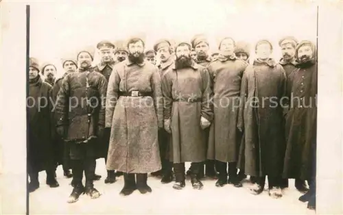 AK / Ansichtskarte WK1 Militaria Russland Russiche Soladten Foto im Winter