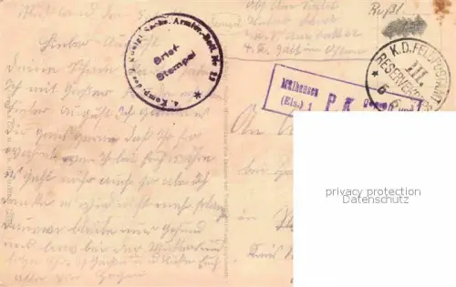 AK / Ansichtskarte WK1 Militaria Russland RUssIA RU Volltreffer III. Reservekorps Feldpostamt 66