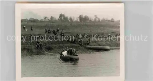 AK / Ansichtskarte Wolotscheck Russland Luga Flussueberquerung Wehrmacht 