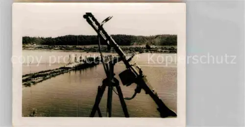 AK / Ansichtskarte Marwa Russland MG- Stellung Memelbruecke