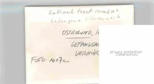 AK / Ansichtskarte Ostrowno Russland Wehrmacht Gefangene Verhoer