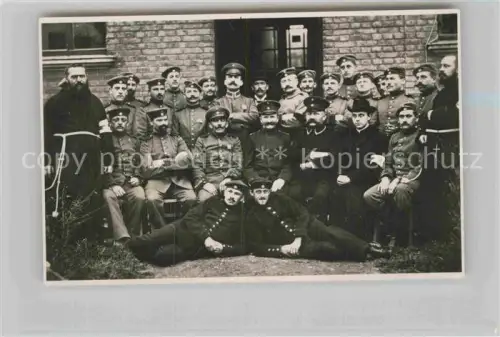 AK / Ansichtskarte WK1 Militaria Russland RUssIA RU Gruppenfoto mit Feldpfarrern 