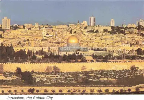AK / Ansichtskarte Jerusalem  Yerushalayim Israel The Old City seen from the Mt of Olives
