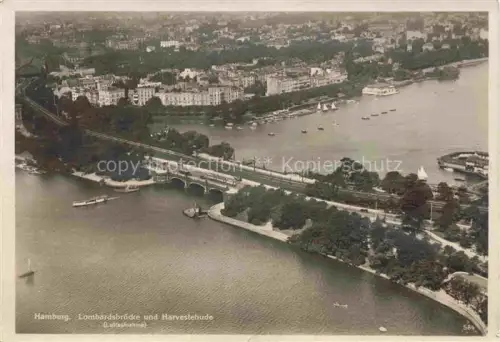 AK / Ansichtskarte HAMBURG Lombardsbruecke und Harvestehude