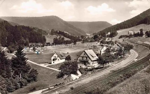 AK / Ansichtskarte Alpirsbach Freudenstadt BW Panorama Kloster- und Kurstadt im Schwarzwald Ehlenbogental Campingplatz Kurhaus Grezenbuehl