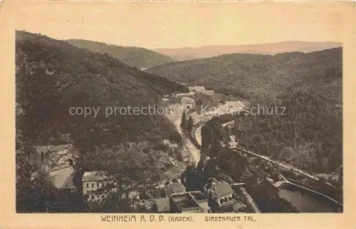 AK / Ansichtskarte WEINHEIM  Bergstrasse BW Panorama Birkenauer Tal