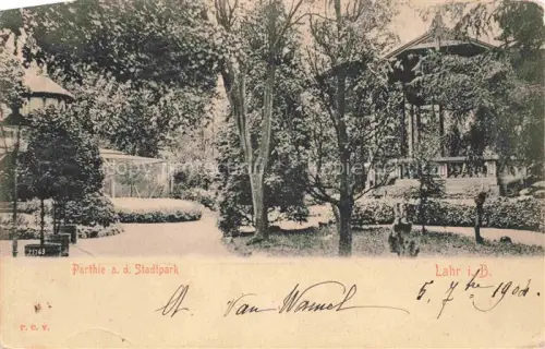 AK / Ansichtskarte LAHR Baden Partie aus dem Stadtpark