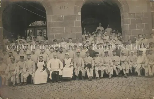 AK / Ansichtskarte Mayen Eifel Rheinland-Pfalz Lazarett WK1Gruppenfoto