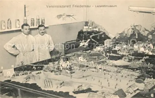 AK / Ansichtskarte Friedensau Moeckern  Jerichower-Land Sachsen-Anhalt Vereinslazarett Modell WK1 