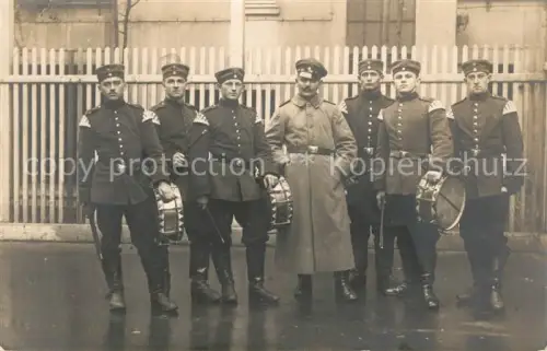 AK / Ansichtskarte Lindenau  LEIPZIG WK1 Gruppenfoto Musiktrupp Trommler