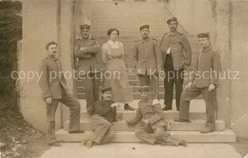 AK / Ansichtskarte Plochingen Neckar Lazarett WK1 Gruppenfoto 