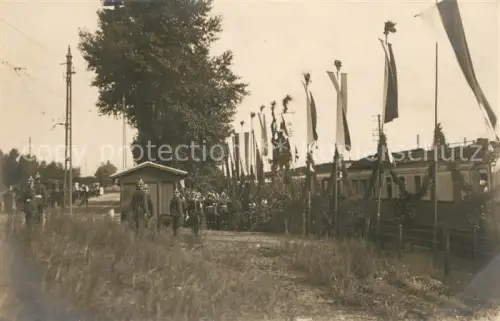 AK / Ansichtskarte DARMSTADT Hessen Kaisermanoever Foto Bahnhof