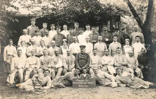 AK / Ansichtskarte Diez Lahn Lazarett WK1 Gruppenfoto