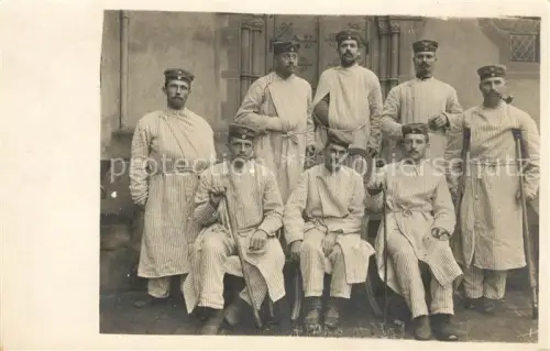 AK / Ansichtskarte Hassloch Pfalz Lazarett Gruppenfoto WK1