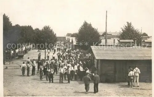 AK / Ansichtskarte Dillingen Donau POW WK1 Kriegsgefangenenlager Foto Baracken