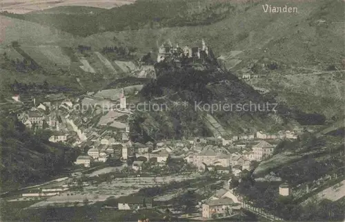 AK / Ansichtskarte Vianden Luxembourg Panorama Schloss Feldpost