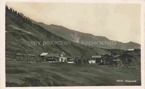 AK / Ansichtskarte Tschamutt Sedrun Surselva GR Panorama