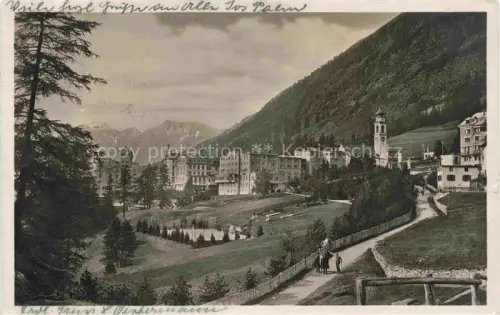 AK / Ansichtskarte Pontresina GR Panorama Ansicht mit Kirche