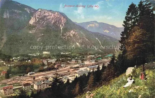 AK / Ansichtskarte Jesenice Assling Fusine Gorenjska Slovenia Panorama Blick ins Tal Gebirge