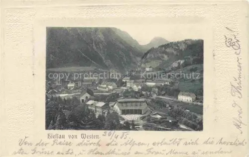 AK / Ansichtskarte Hieflau Steiermark AT Panorama Blick ins Tal