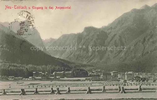 AK / Ansichtskarte Neu-Toblach Dobbiaco Bolzano IT Panorama Eingang in das Ampezzotal