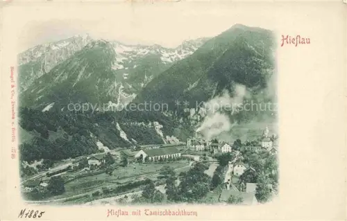 AK / Ansichtskarte Hieflau Steiermark AT Panorama mit Tamischbachturm