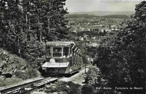 AK / Ansichtskarte Biel Bienne BE Funiculaire de Macolin Zahnradbahn