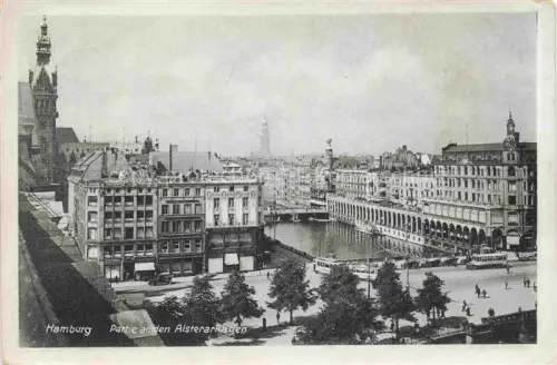 AK / Ansichtskarte HAMBURG Partie an den Alsterarkaden