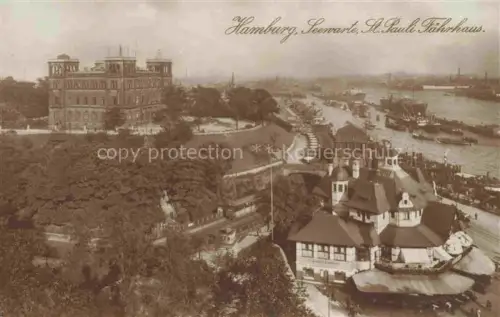 AK / Ansichtskarte HAMBURG Panorama Seearte St. Pauli Faehrhaus