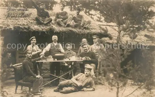 AK / Ansichtskarte Krewo Krewa Belarus Soldaten der 3. Reserve Division im Stellungslager an der Ostfront
vision 
