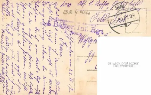 AK / Ansichtskarte 004 Regiment Bayern 004 Infanterie Metz Foto Rostes Kreuz Portrait Soldat