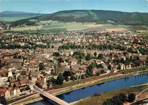AK / Ansichtskarte Hoexter Weser NRW Fliegeraufnahme