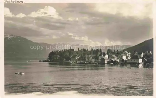 AK / Ansichtskarte Balestrand Balholm Fylke Sogn og Fjordane Norge Panorama