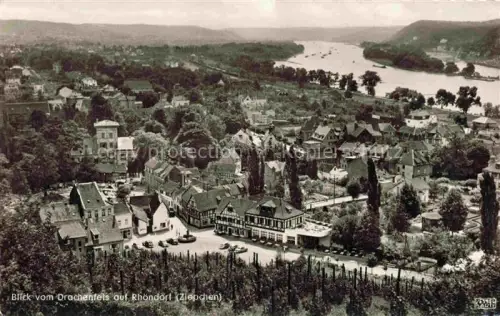 AK / Ansichtskarte Rhoendorf Bad Honnef NRW Panorama Blick vom Drachenfels