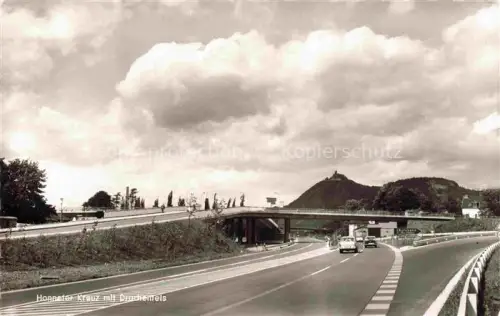 AK / Ansichtskarte BAD HONNEF Autobahn Honnefer Kreuz mit Drachenfels