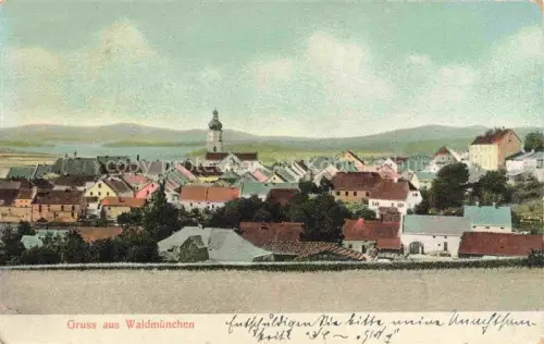 AK / Ansichtskarte Waldmuenchen Cham Bayern Ansicht mit Kirche